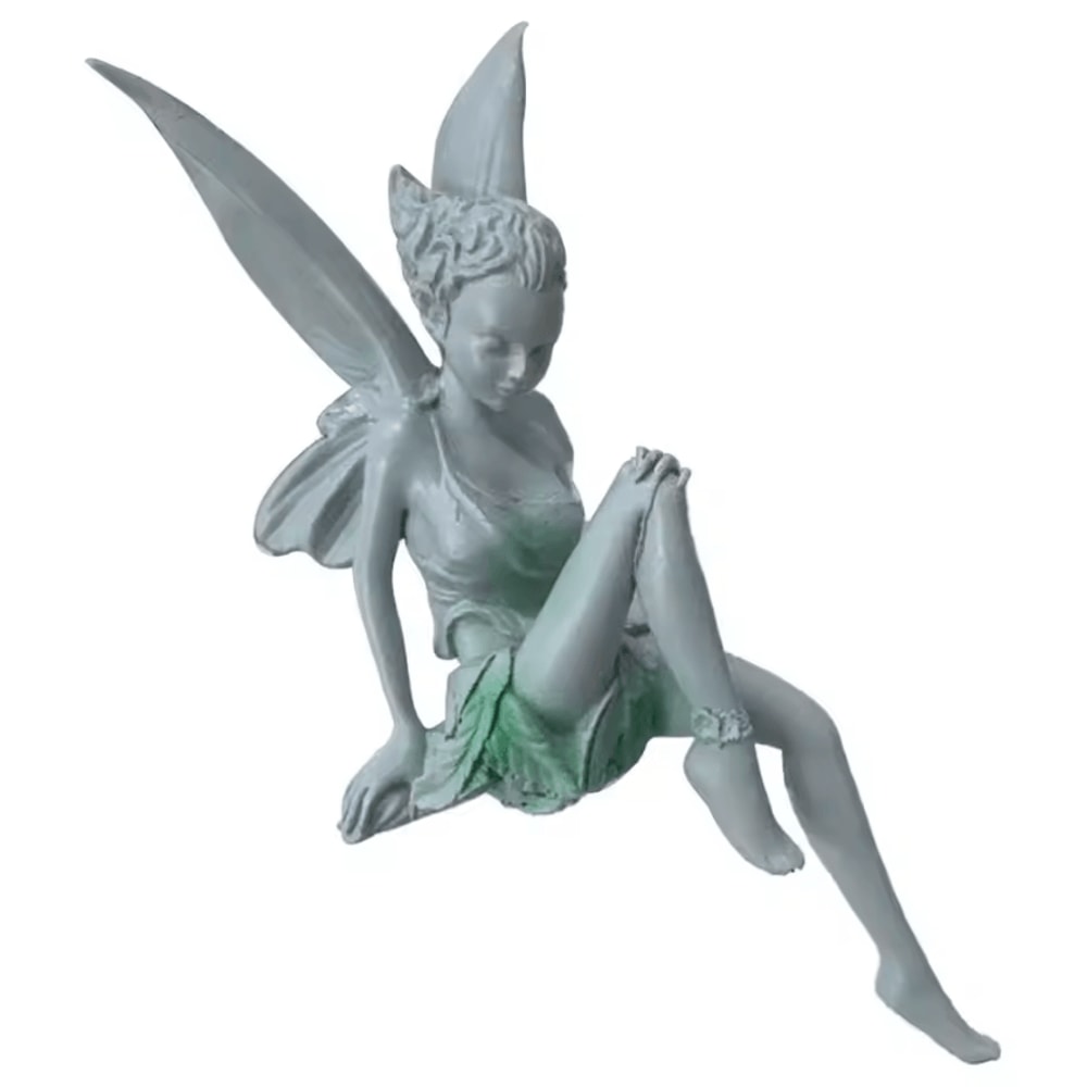 Enchanted Flute Fairy Garden Statue Resin Angel Sculpture For Outdoor Lawn Home Decor 2