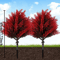 Red Artificial Lavender Garden Stake UVResistant Faux Outdoor Flower Decor 3