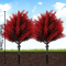 Red Artificial Lavender Garden Stake UVResistant Faux Outdoor Flower Decor 3