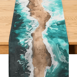 passover linen table runner – elegant pesach seder table decor for jewish holiday dining