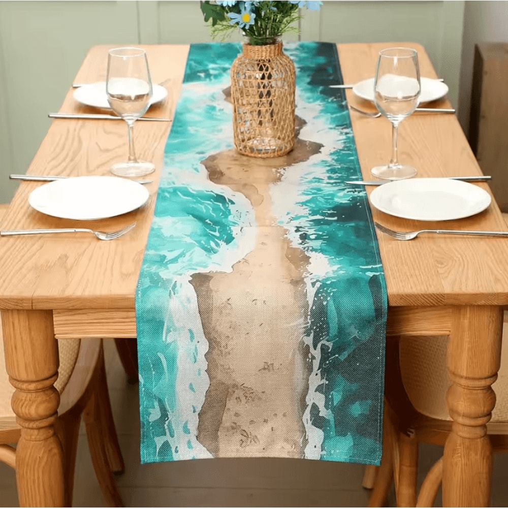 Passover Linen Table Runner Elegant Pesach Seder Table Decor For Jewish Holiday Dining 2