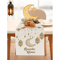 Ramadan Kareem Linen Table Runner Moon Stars Lantern Eid Dining Decor 0