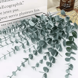 artificial eucalyptus stems set – realistic silk greenery for diy bouquets & home decor