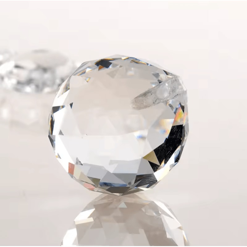 Crystal Prism Ball Suncatcher Pendant Faceted Glass Chandelier Hanging Decor 3