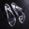 Cinderella Crystal Glass Slipper Figurine Elegant Acrylic High Heel Wedding Home Decor 2