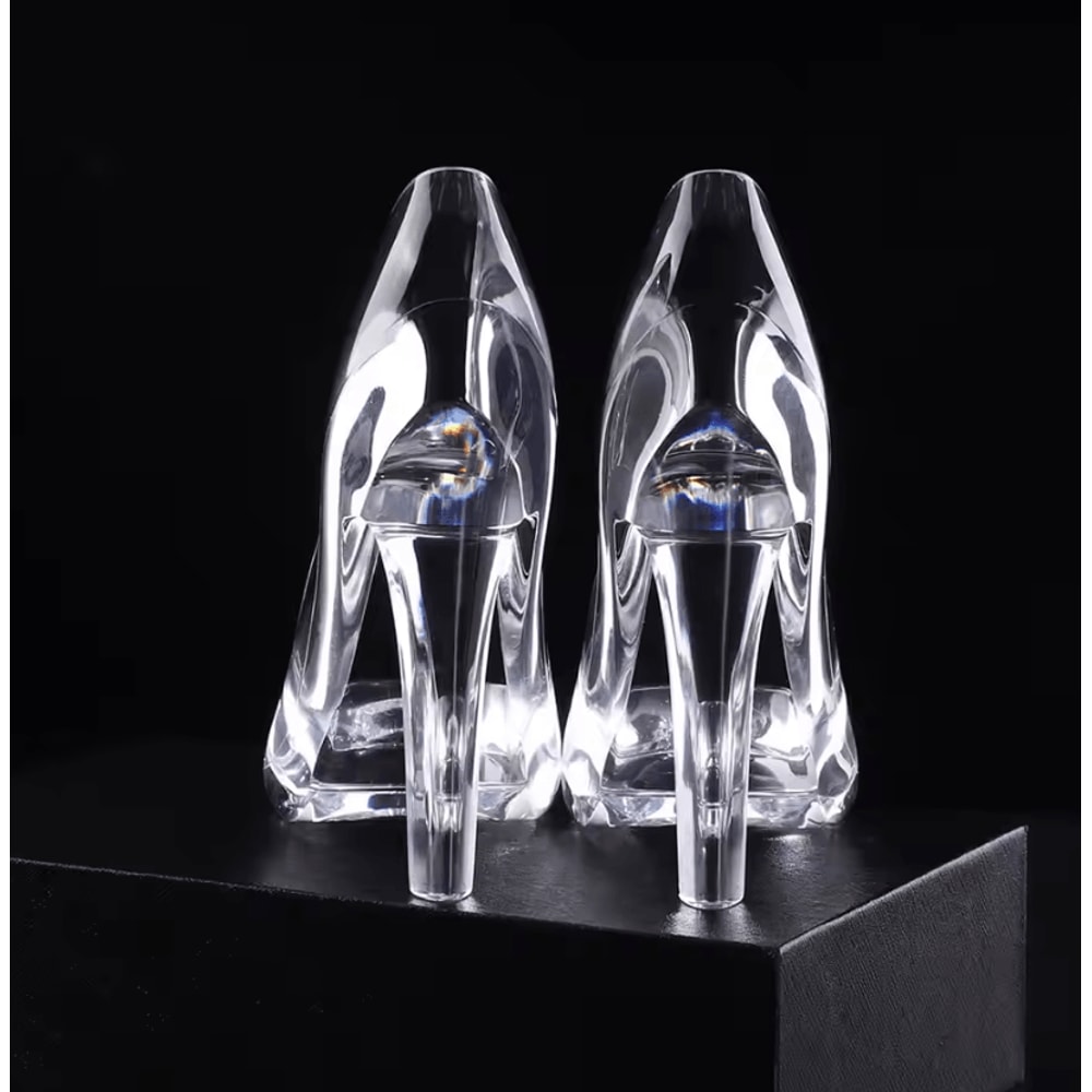 Cinderella Crystal Glass Slipper Figurine Elegant Acrylic High Heel Wedding Home Decor 3