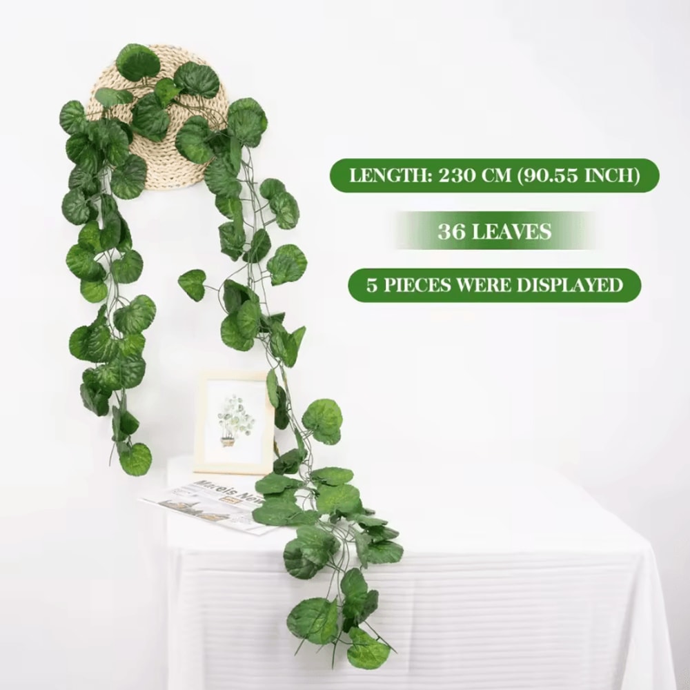 Artificial Ivy Leaf Hanging Vine Garland 21M Silk Greenery Wall Wedding Decor 14