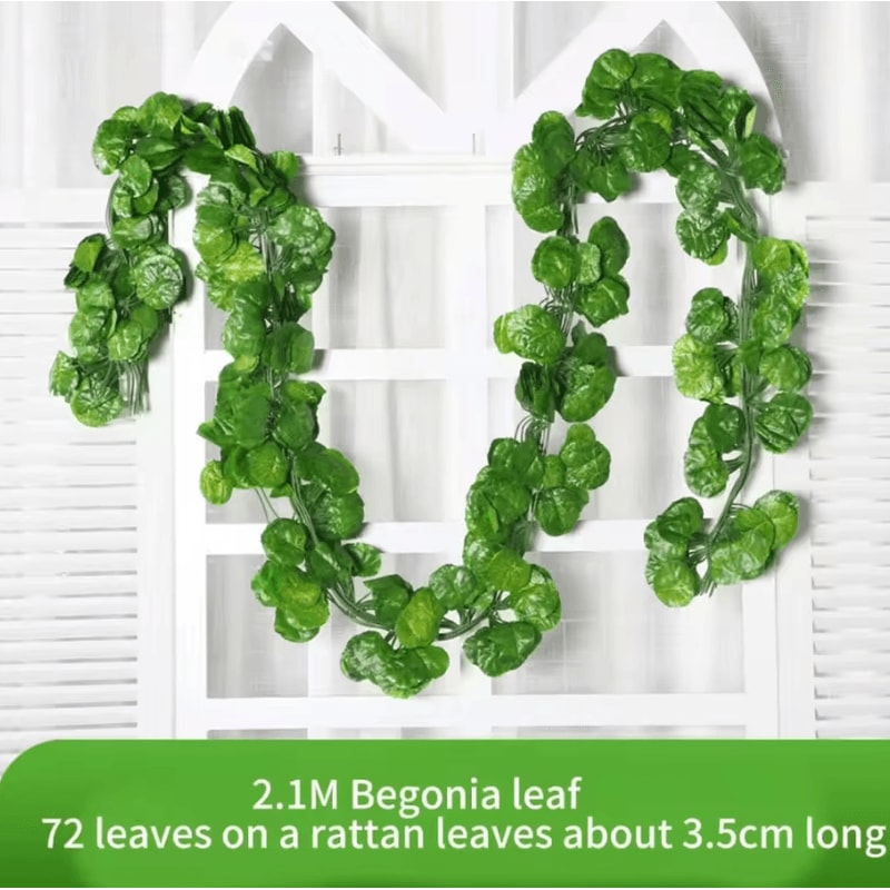 Artificial Ivy Leaf Hanging Vine Garland 21M Silk Greenery Wall Wedding Decor 5