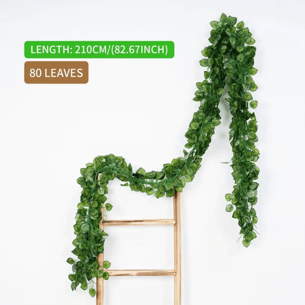 Artificial Ivy Leaf Hanging Vine Garland 21M Silk Greenery Wall Wedding Decor 8