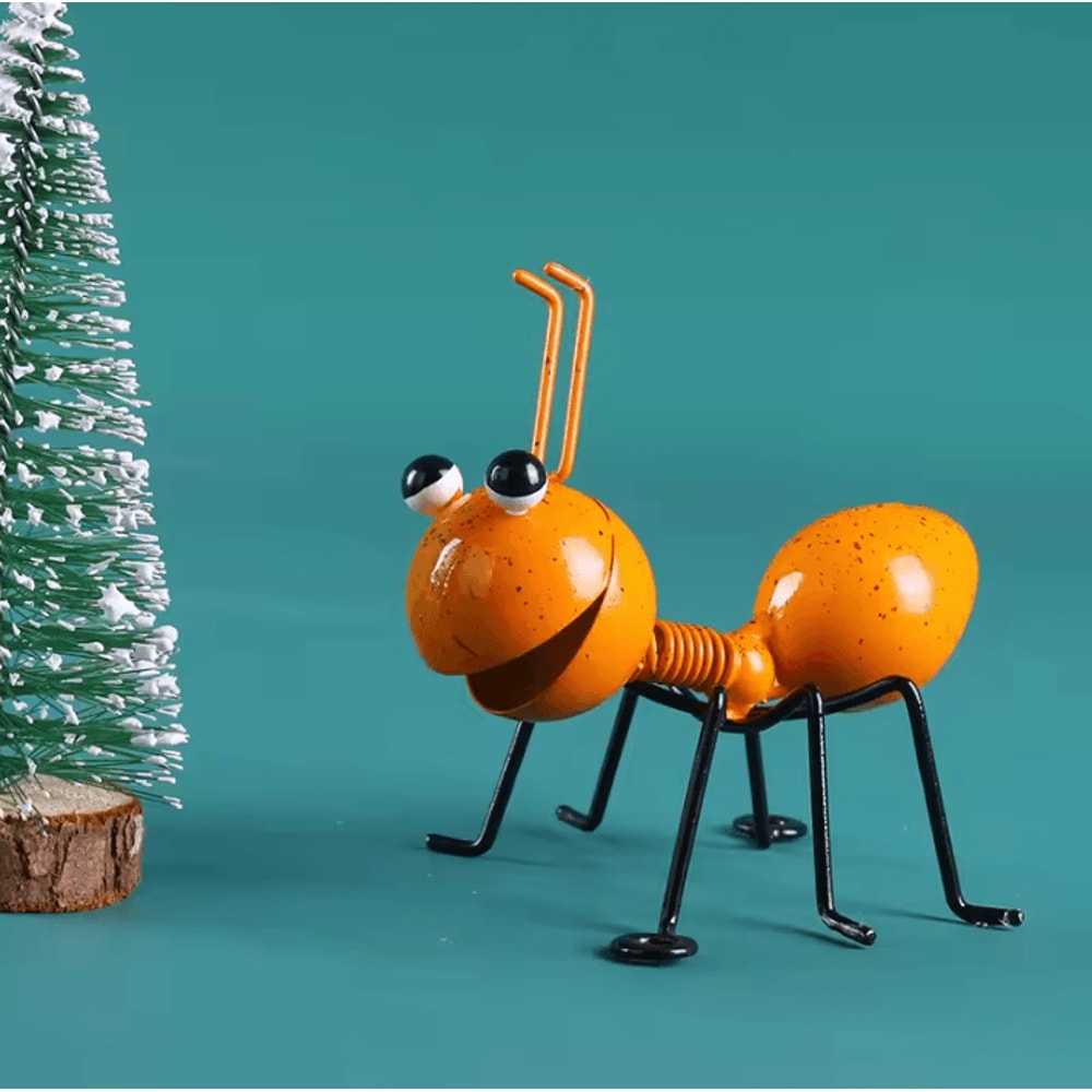Cute Metal Ant Wall Art Set 3D Garden Indoor Insect Sculpture Decor 5