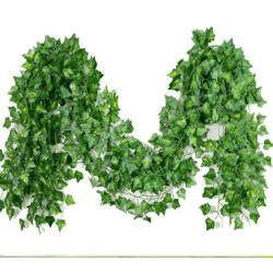 2.1m artificial ivy leaf garland – realistic silk hanging vine for wall & wedding decor