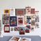 Nordic Retro Photo Card Wall Decor Set Aesthetic DIY Postcard Stickers For Bedroom Dorm 9