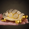 Golden Money Turtle Ceramic Figurine Feng Shui Longevity Desk Home Decor 0