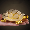 Golden Money Turtle Ceramic Figurine Feng Shui Longevity Desk Home Decor 0