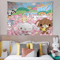 Kawaii Sugarbunnies Cartoon Tapestry Cute Aesthetic Wall Hanging Decor For Bedroom Gifts 3