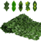 Artificial Ivy Fence Privacy Panels Expandable Faux Leaf Wall For Balcony Outdoor Decor 0