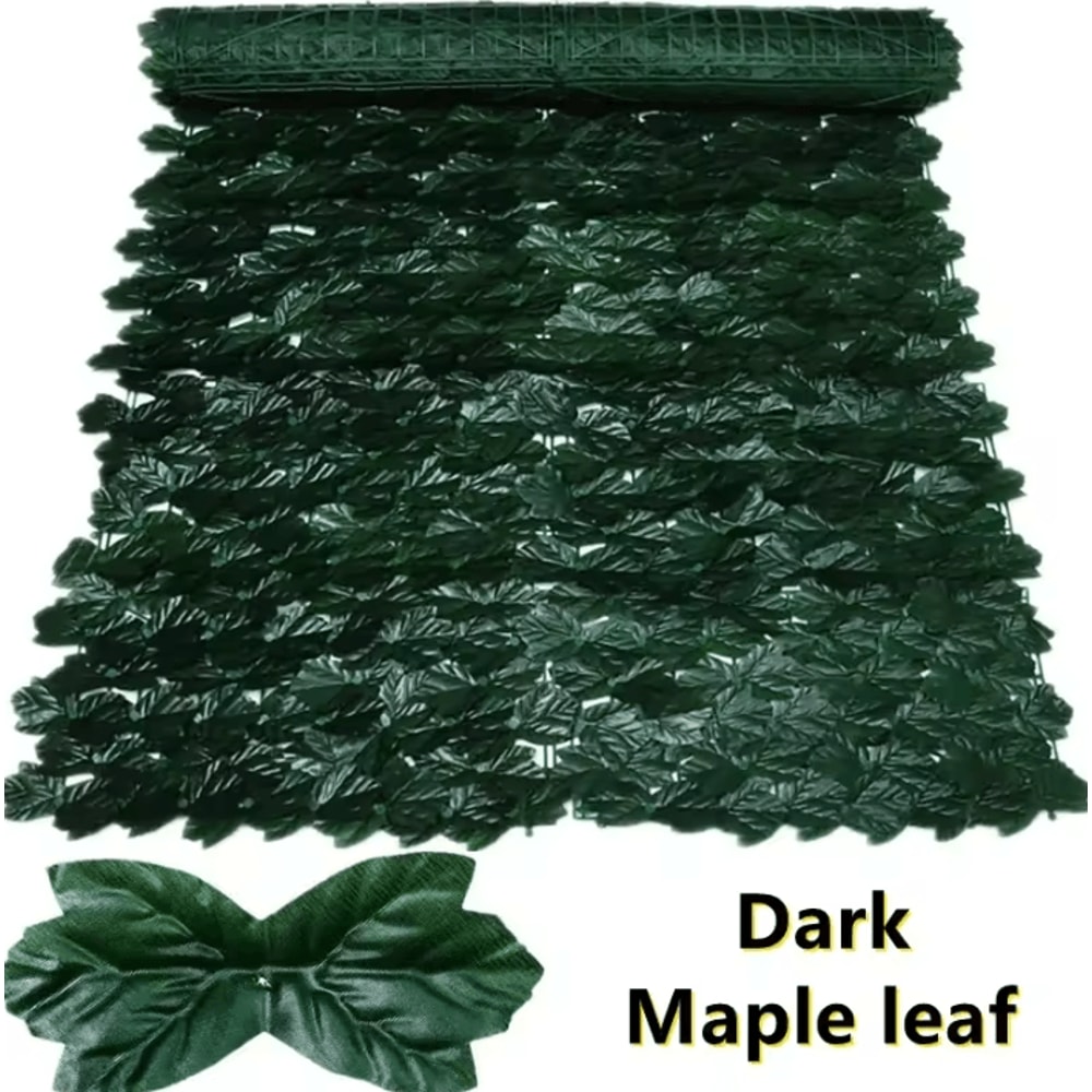 Artificial Ivy Fence Privacy Panels Expandable Faux Leaf Wall For Balcony Outdoor Decor 7