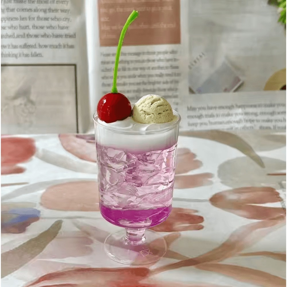 Retro Jelly Dessert Decor Set Kawaii Pudding Pink Soda Photo Props Japanese Aesthetic 3