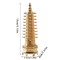 Feng Shui Wenchang Pagoda Tower Zinc Alloy Wisdom Success Desk Decor 3