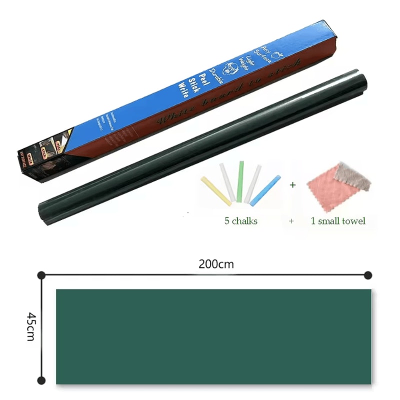 Erasable Chalkboard Wall Sticker Roll Large DIY Blackboard Decal For Kids Home 45x200cm 3