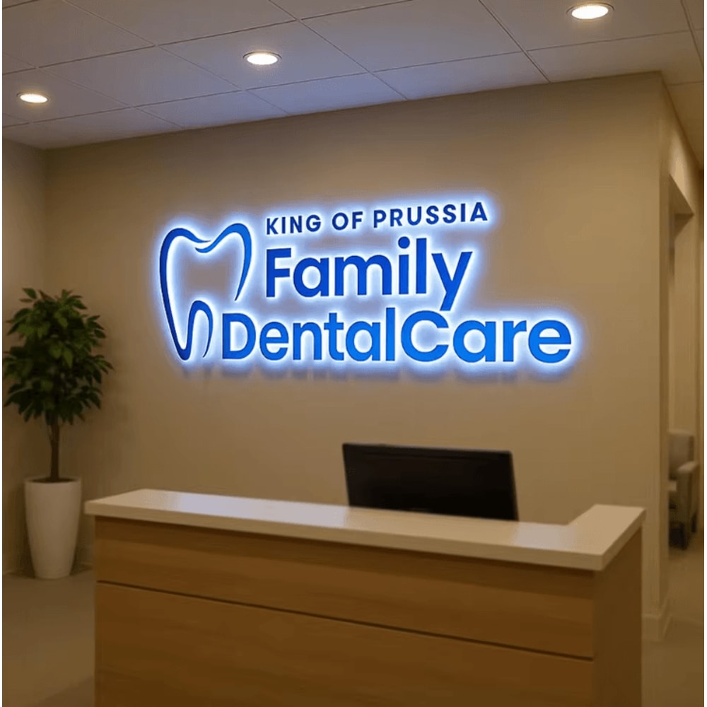 Custom LED Backlit Letter Sign 3D Illuminated Business Logo Storefront Signage 3