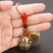 Vintage Lucky Cat Feng Shui Keychain Alloy Maneki Neko Wealth Talisman With Five Emperor Coins 1