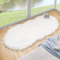White Faux Sheepskin Fluffy Rug Ultra Soft Washable Shag Carpet For Bedroom Living Room 1