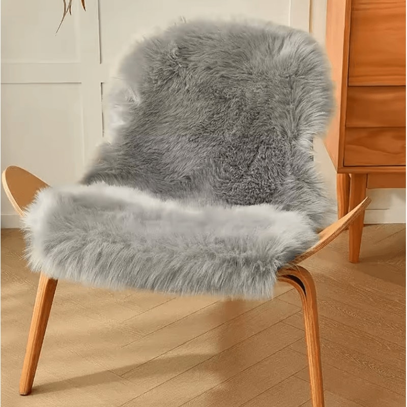 White Faux Sheepskin Fluffy Rug Ultra Soft Washable Shag Carpet For Bedroom Living Room 3