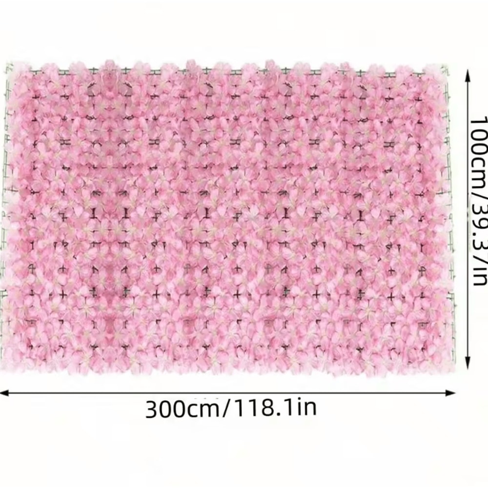 Expandable Artificial Ivy Fence Screen With Flowers Decorative Garden Privacy Wall Panel 4