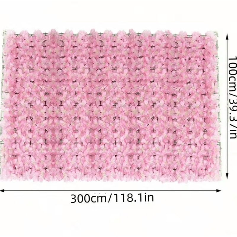 Expandable Artificial Ivy Fence Screen With Flowers Decorative Garden Privacy Wall Panel 4