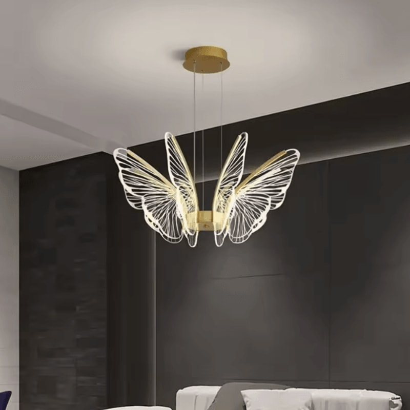 Minimalist Butterfly Chandelier Light Modern Acrylic Butterfly Pendant Light For Home 1