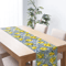 Summer Lemon Table Runner Farmhouse Linen Table Runner Citrus Dining Decor 1