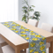 Summer Lemon Table Runner Farmhouse Linen Table Runner Citrus Dining Decor 1