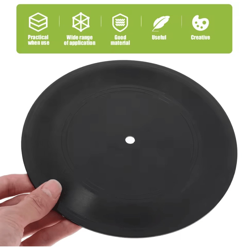 Retro Vinyl Record Wall Decor Set Fake Vinyl Disc Wall Hanging For MusicThemed Spaces 3