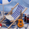 Mini Fairy Garden Beach Set Dollhouse Sunshade Umbrella Deck Chairs Decor Kit 3