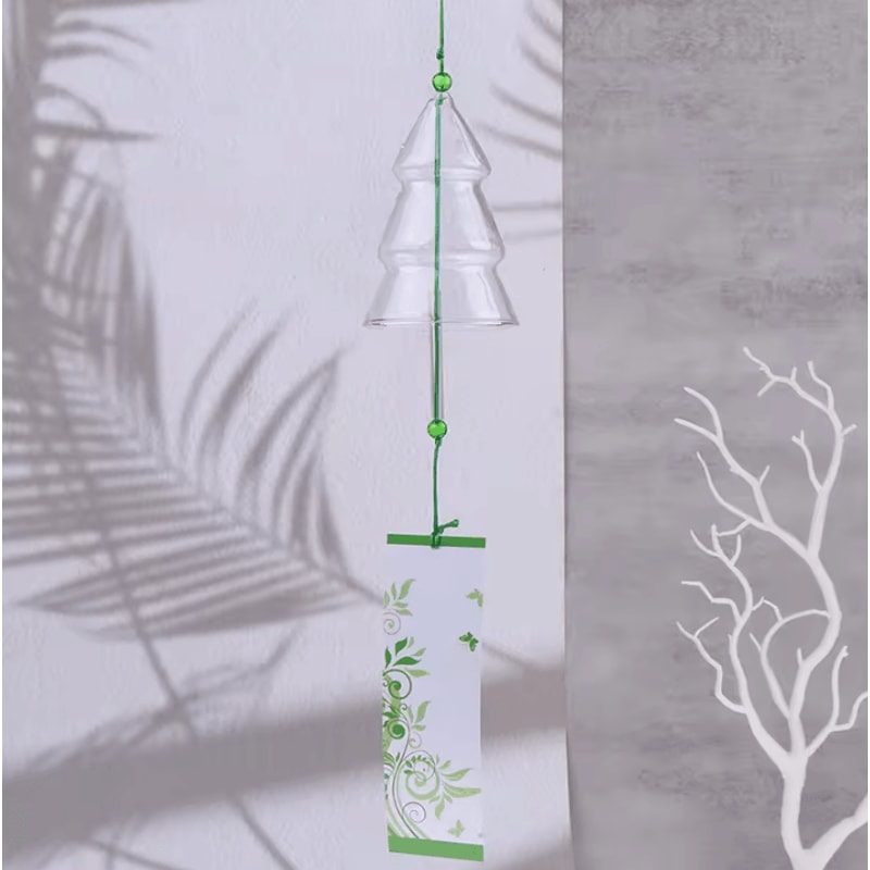 Transparent Glass Wind Chimes Bell Japanese Glass Wind Bell Hanging Decor 3