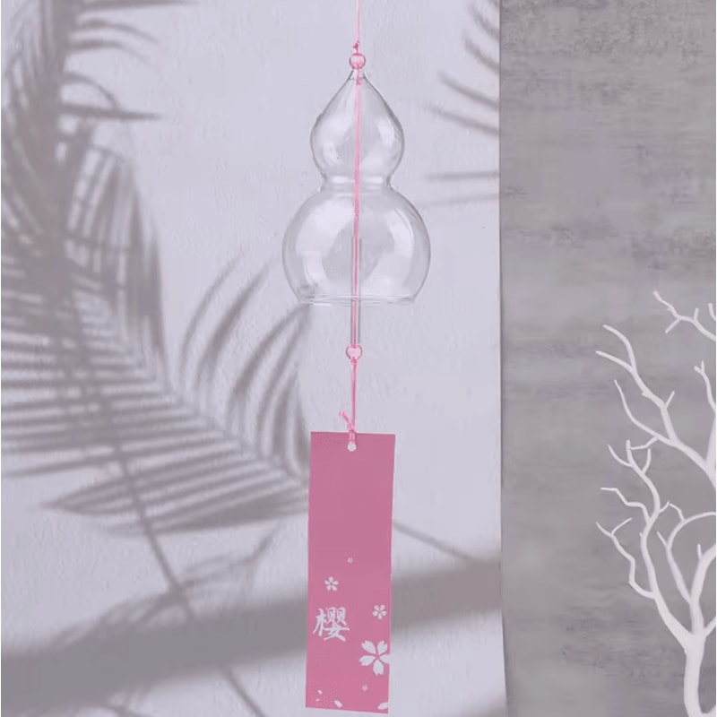 Transparent Glass Wind Chimes Bell Japanese Glass Wind Bell Hanging Decor 5