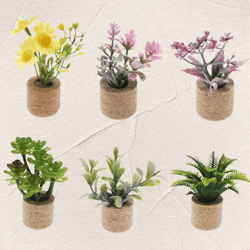 1 12 miniature dollhouse plants set – realistic mini potted plant decor for diy scenes