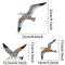 Retro Wooden Seagull Wall Decor Set Coastal Seagull Wall Hanging Ornaments 1
