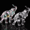 Cute Crystal Elephant Figurine Mini Glass Elephant Decor Lucky Animal Ornament 1
