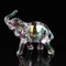 Cute Crystal Elephant Figurine Mini Glass Elephant Decor Lucky Animal Ornament 3