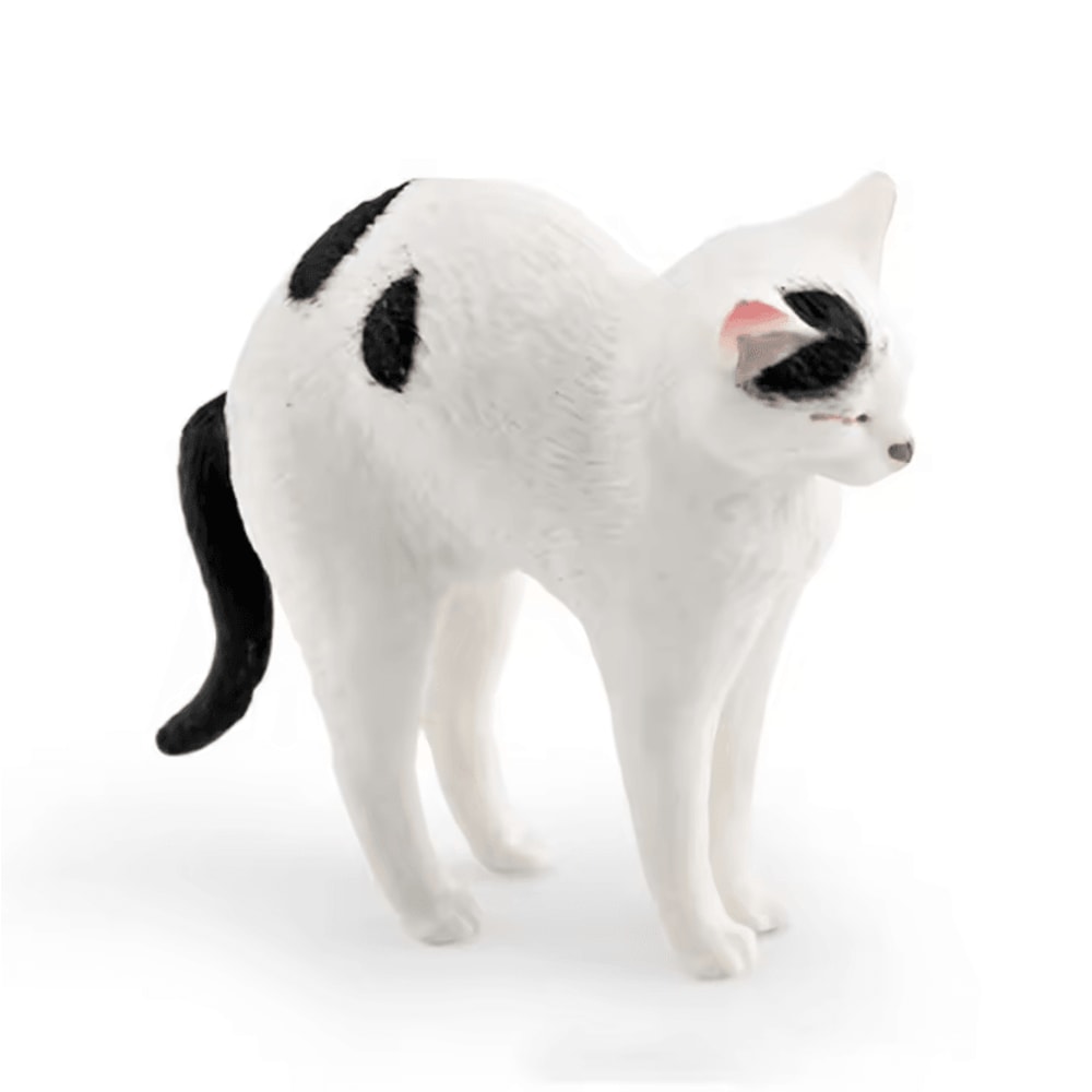 Cute Lying Orange Cat Figurine Realistic Resin Cat Desk Decor Mini Pet Ornament 8