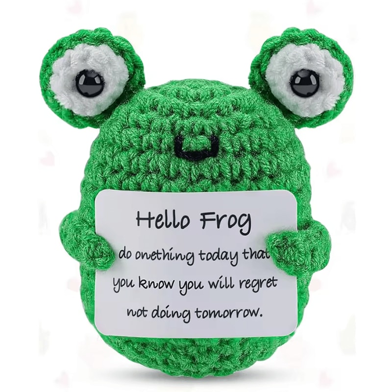 Handmade Emotional Support Crochet Plush Mini Cute Crochet Desk Decor Gift 9