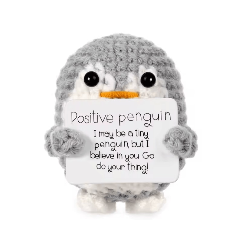 Handmade Emotional Support Crochet Plush Mini Cute Crochet Desk Decor Gift 5