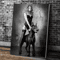 Black Doberman Woman Canvas Wall Art Modern Doberman Dog Painting Poster 9