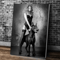 Black Doberman Woman Canvas Wall Art Modern Doberman Dog Painting Poster 9