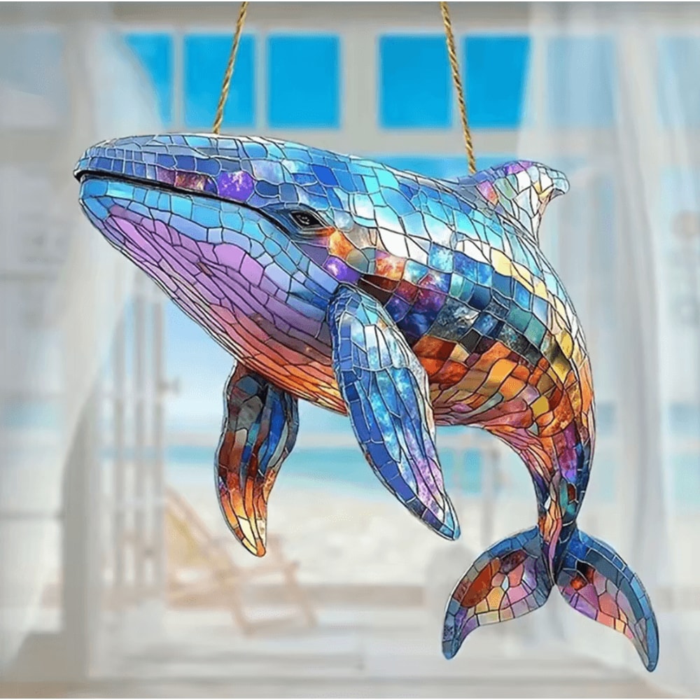 2D Acrylic Bird Window Hanging Ornament Colorful Bird Flower Suncatcher Decor 7