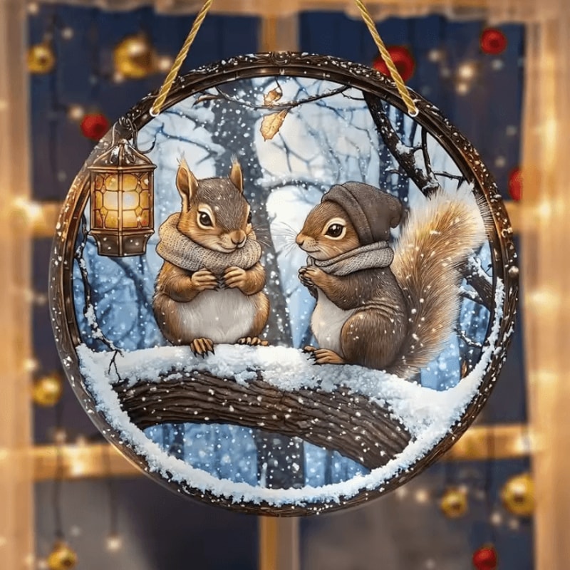 2D Acrylic Bird Window Hanging Ornament Colorful Bird Flower Suncatcher Decor 8