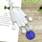 Hamsa Fatima Hand Wind Chime Decor Blue Eye Evil Eye Hanging Ornament 1
