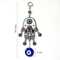 Hamsa Fatima Hand Wind Chime Decor Blue Eye Evil Eye Hanging Ornament 3